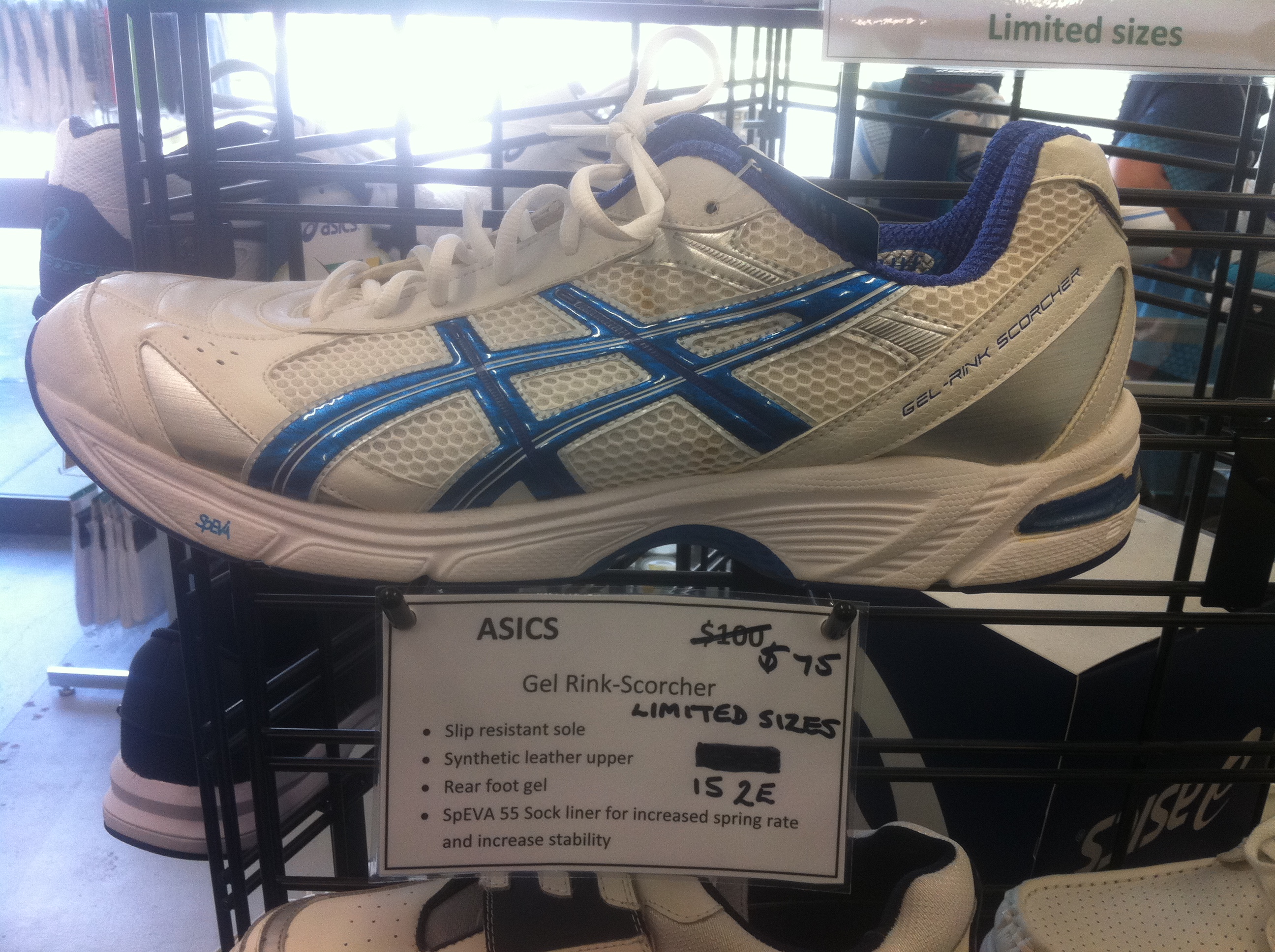 asics gel rink scorcher